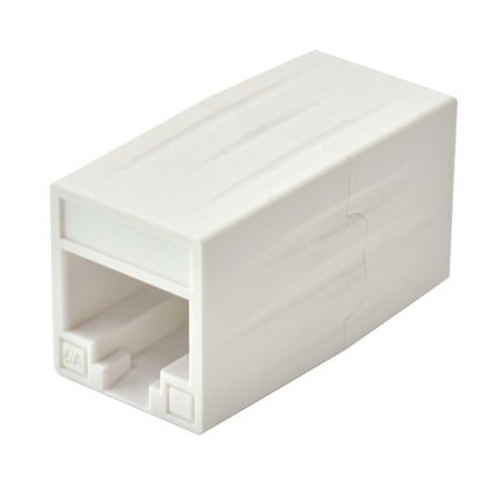 HCI 180° RJ45 Cat 6A UTP Feed-Through In-Line Coupler- Mobile Style06